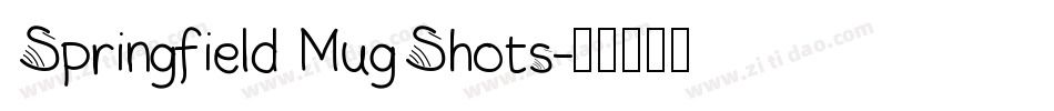 Springfield MugShots字体转换